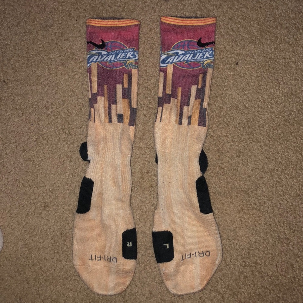 Custom Cleveland Cavaliers Nike Elite Socks